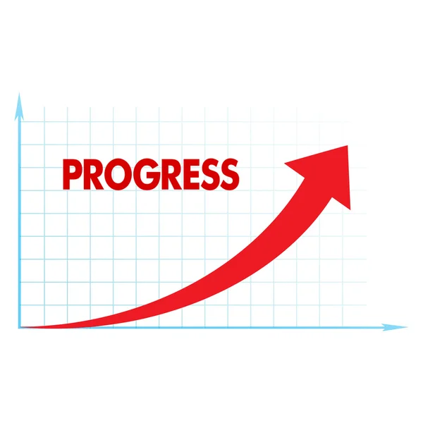 Freccia diagramma business up — Vettoriale Stock