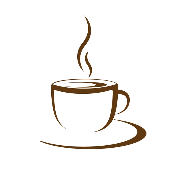 Vettore tazza di caffè caldo — Vettoriale Stock