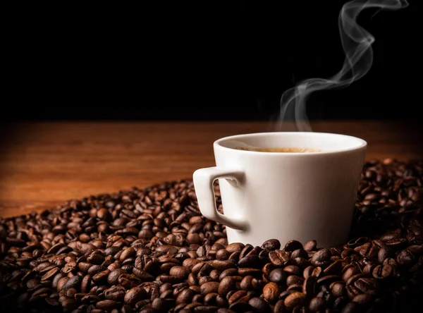 Vida útil do peitoril de café com xícara de café — Fotografia de Stock