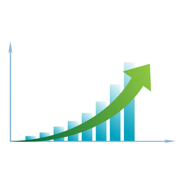 Бизнес-диаграмма стрелок — стоковый вектор