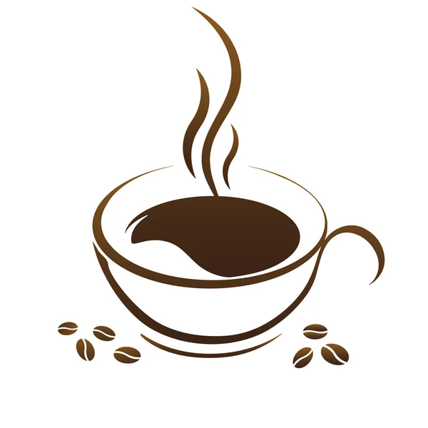 Vetor copo de café quente — Vetor de Stock