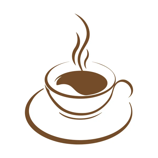 Vettore tazza di caffè caldo — Vettoriale Stock