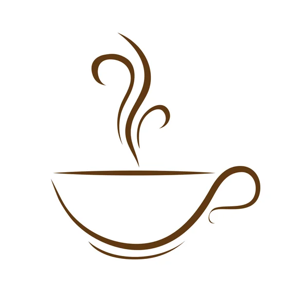 Вектор чашки горячего кофе — стоковый вектор