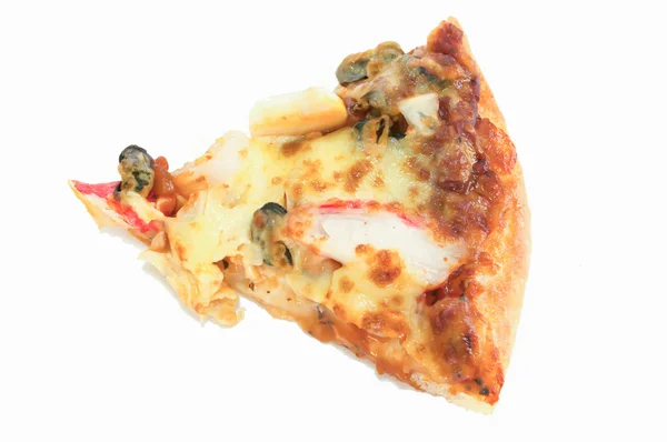 tropikal deniz ürünleri kaldırdı pizza dilimi