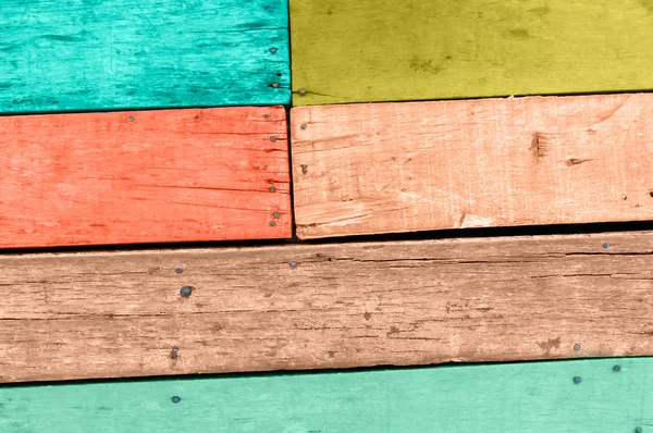 Prancha de madeira fundo textura colorida — Fotografia de Stock