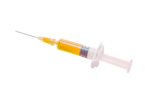 Şırınga beyaz üzerine izole