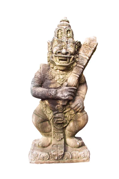 Beyaz arka plan üzerinde izole bahçe heykelleri