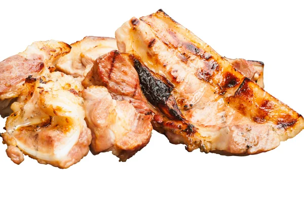 Pork grilled on charcoa — Stock Photo, Image