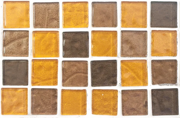 Kahverengi cam mozaik banyo