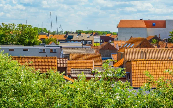 Vista Ciudad Sobre Arquitectura Breskens Ciudad Popular Zelanda Holanda — Foto de Stock