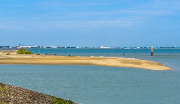 Popüler Eğlence Yeri Breskens Sahili Zeeland Hollanda Temmuz 2020 — Stok fotoğraf