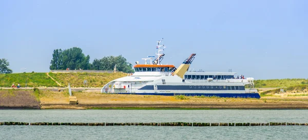 Prinses Barco Balsa Maxima Porto Breskens Cruzamento Popular Entre Vlissingen — Fotografia de Stock