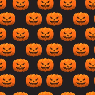 Halloween pumpkins desen. EPS 10.