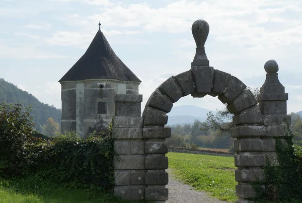 Hudicev-svingen, Slovenia – stockfoto