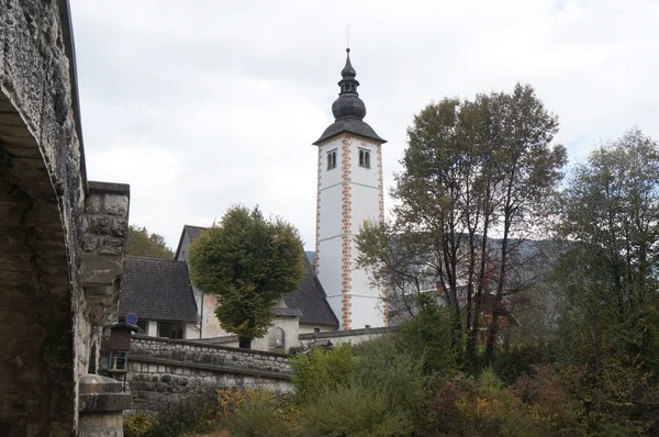 Kyrkan i nationalparken Triglav — Stockfoto