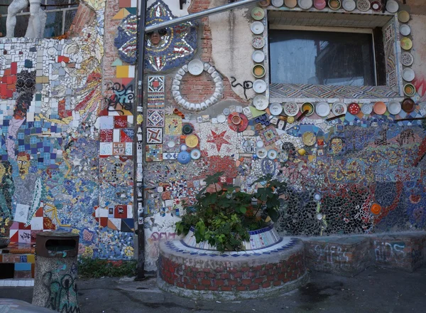 Metelkova street in Ljubljana Stockfoto