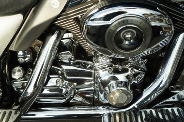Harley-Davidson motor yakın çekim