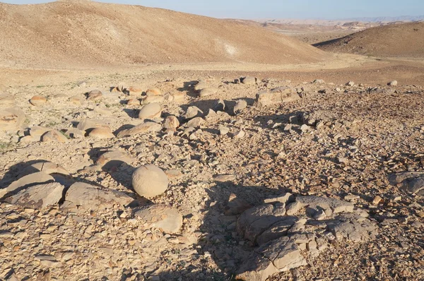 Rochers sphériques dans la réserve de Nahal Keidar — Photo