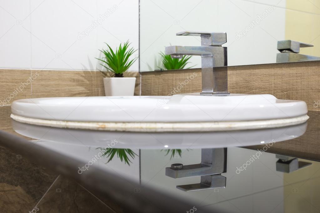 Bathroon faucet in toilet