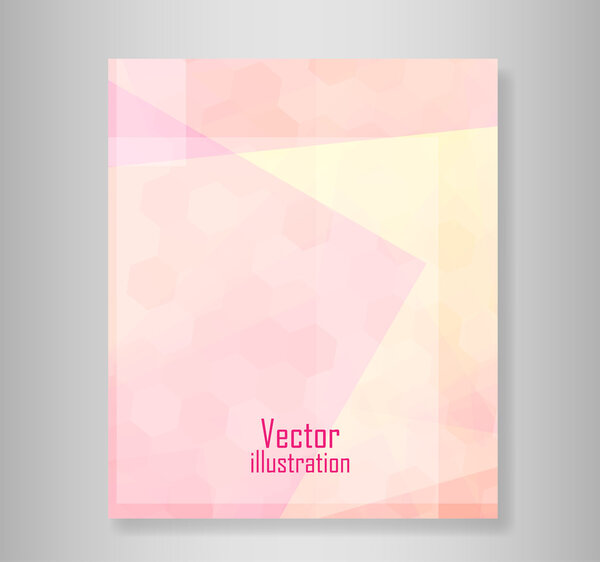 Book abstract pink illustration with Rectangle. vector illustrat