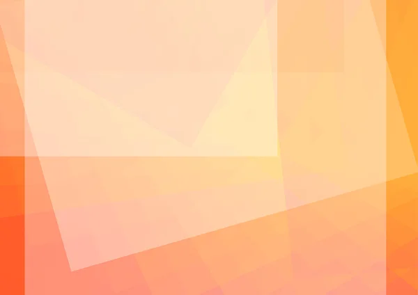 四角形を持つ抽象的なオレンジのイラスト。ベクトル図 — ストックベクタ