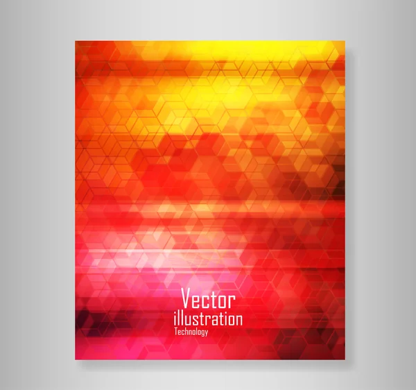 Buch sechs coving wave abstrakte Vektorhintergründe abstrakt, vecto — Stockvektor