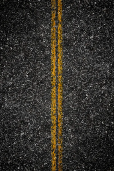 Textura de asfalto con marcas de carretera de fondo — Foto de Stock