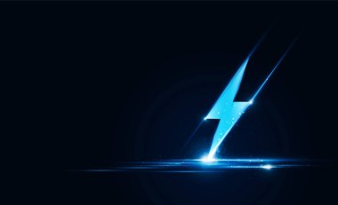 Soyut hız Yıldırım teknolojisi arka plan Hitech iletişim yenilik konsepti arka plan, vektör tasarımı