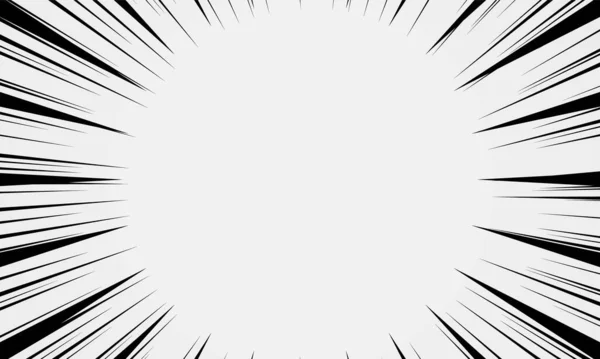 Білий Чорний Промінь Вибуху Стиль Фону Швидкість Векторний Дизайн — стоковий вектор