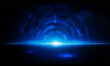 Soyut işadamı Key Door Açık Işık teknolojisi arka planı Hitech iletişim yenilik arka plan tasarımı.