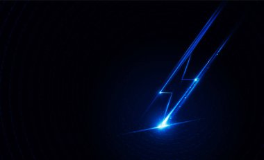 Soyut hız Yıldırım teknolojisi arka plan Hitech iletişim yenilik konsepti arka plan, vektör tasarımı