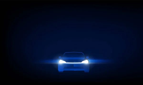 Abstract Start Startet Produkt Mit Elektroauto Konzept Licht Aus Technologie — Stockvektor