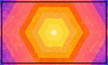 Summer Art Circle arkaplan vektör tasarımının günbatımı.