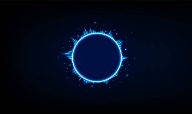 Soyut Fütürist mavi bilgi grafikleri baş ekran olarak gösterilir. Vektör tasarımınız için şablon olarak kullanın