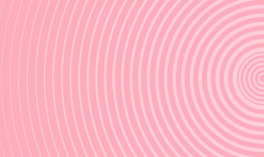 Tekrar daire çizgisi şablonu ve desen Sevgililer Günü pembe arkaplan yaratıcı vektör tasarımı