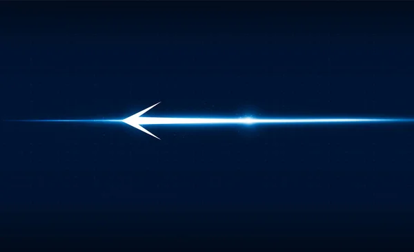 Abstract Arrow Speed Light Out Technology Background Hitech Communication Concept — Vettoriale Stock