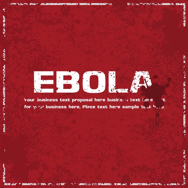 Ebola virus concetto astratto grunge sfondo, vettore illustrat — Vettoriale Stock