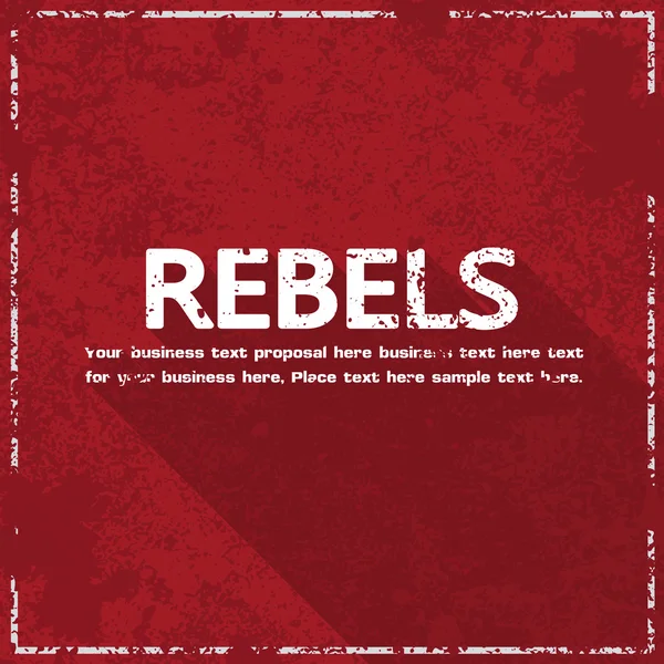 Rebels conceito abstrato grunge fundo, ilustração vetorial — Vetor de Stock