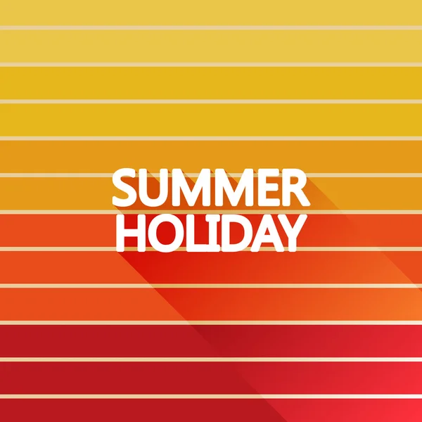 Vacanze estive vintage sul colore del sole chiaro, illustrazione vettoriale — Vettoriale Stock
