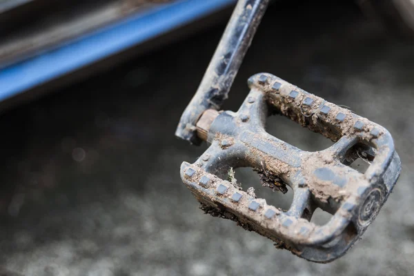 泥泞的山地自行车变速箱 — 图库照片