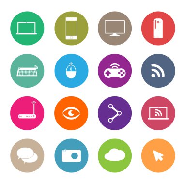 Simgeler sosyal ağ, vektör