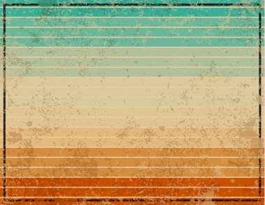 Yaz vintage, vektör çizim seti 