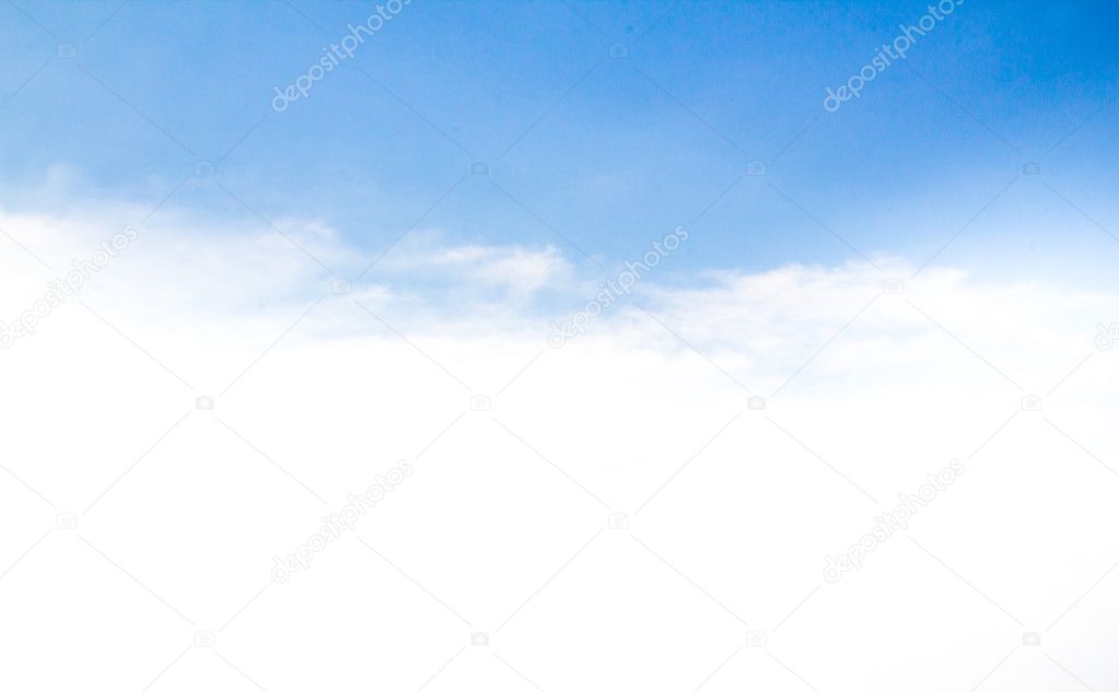 Cloudy blue sky abstract background 