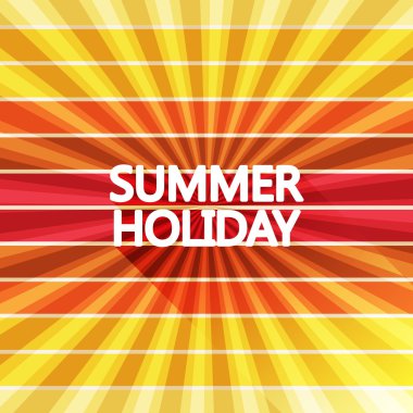 Yaz ışınları vintage ışık güneş renk, vektör illustrat tatil