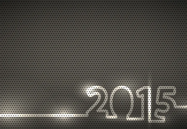 2015 Metall Textur Hintergrund, Vektorillustration — Stockvektor