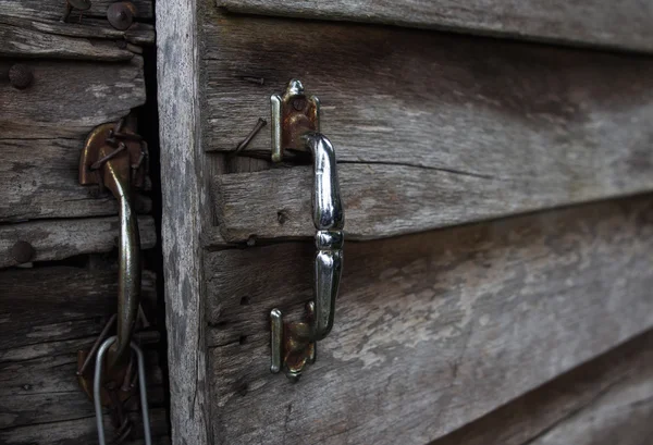 Wooden door of old barn — Stock Photo, Image