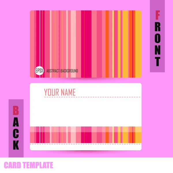 Moderne abstrait coloré fond modèle Business-Card Set — Image vectorielle