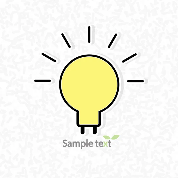 Light bulb idea of scribble abstract pattern illustratio — Stockfoto
