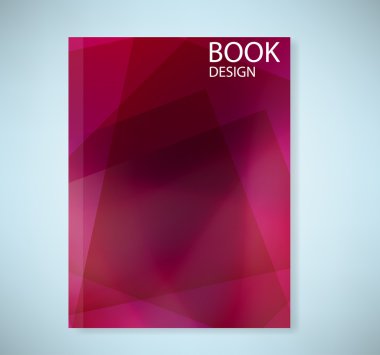 Cover report red abstract background illustration 