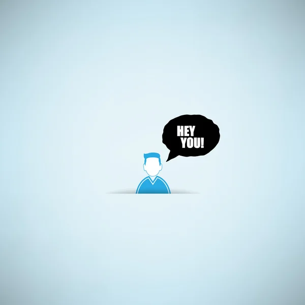 User Hey You! Exclamation Words Illustration — Stock Fotó